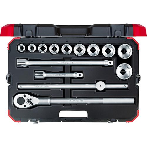 Socket wrench set GEDORE red Model 8100.00, 3/4", 14-piece
