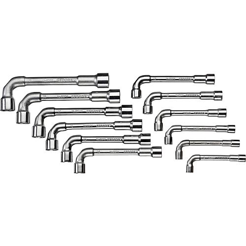 Double socket wrench set Gedore 25 PK, 12-piece (cranked box spanner) Standard 1