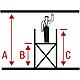 Échafaudage en alu pliant ProTec XS, hauteur de travail env. 6,80 m