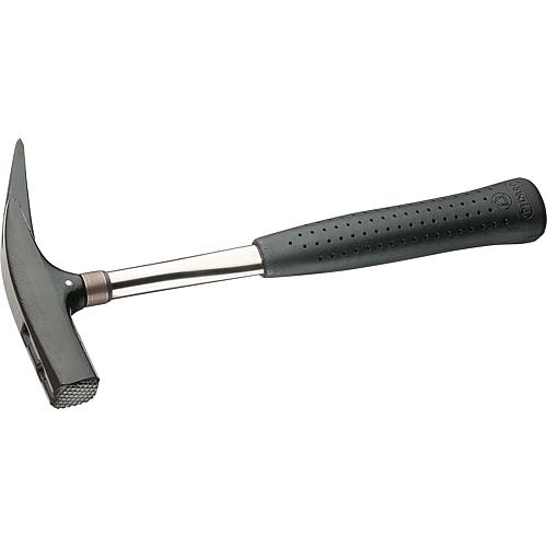 Roofing hammer PICARD type 620M, 600g, with magnet and tubular handle, roughened web