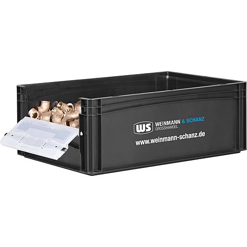 WS transport box with access opening, individual or PU