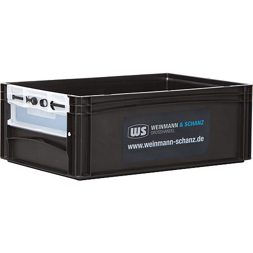 WS transport box with access opening, individual or PU Standard 1