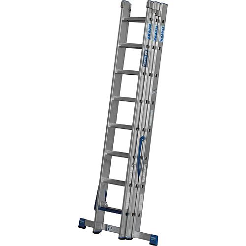 Multi-purpose ladder+S Krause STABILO 3x12 steps/rungs with wall rollers