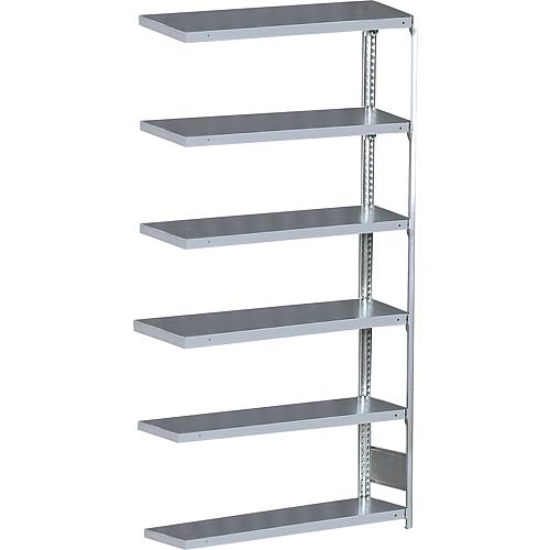 Add-on shelving unit with 5 wooden shelves, width 1000 mm Standard 1