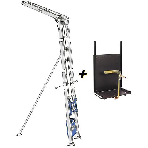 Goods lift set Lift 250 with solar platform Standard 1