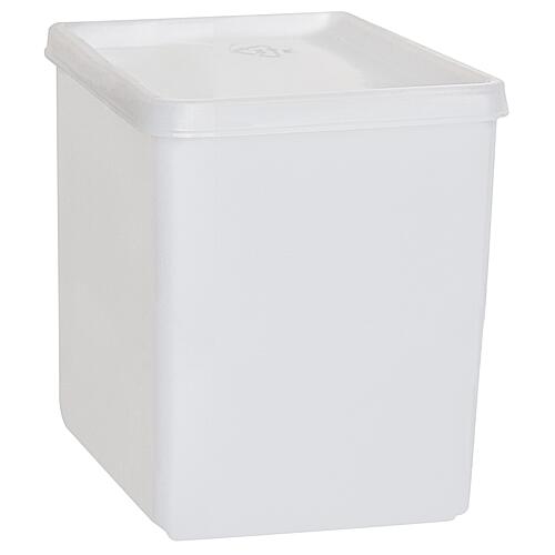 Box with slip lid 1.000 ml, square, natural, 103x103x127 mm