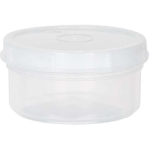 Round jar with screw lid 250 ml, PP, transparent