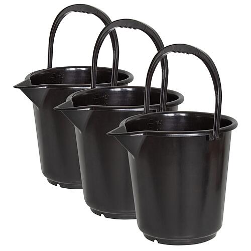 Industrial bucket 10.5 L with spout, PU=3 pcs