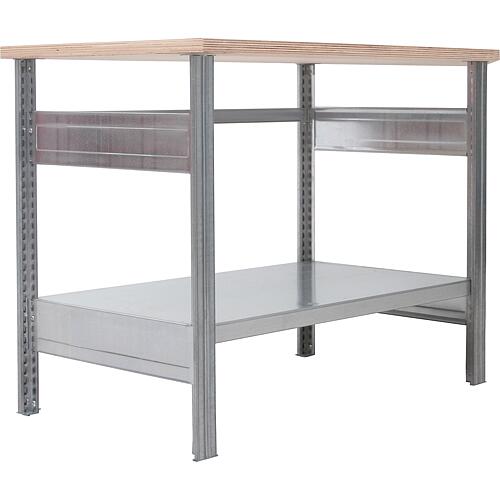 Workbench with steel shelf Standard 1