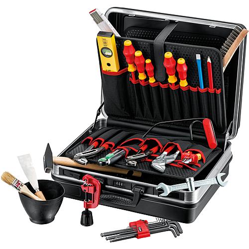 Tool box plumbing, heating and air-conditioning, 22-piece, (440 x 180 x 350 mm) Standard 1