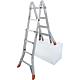 Telescopic ladder KRAUSE Aluminium, Monto - TeleMatic 4x4 rungs