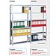 Office shelving unit with 6 steel shelves, basic shelf, shelf load 150 kg, bay load 2000 kg, width 1285 mm