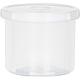 Round jar with screw cap 1000 ml, PP, transparent