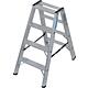 Double stepladder heavy duty 2x4 steps 225 kg