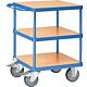 Heavy-duty Table trolley fetra® 2416 Loading area 600 x 600 mm