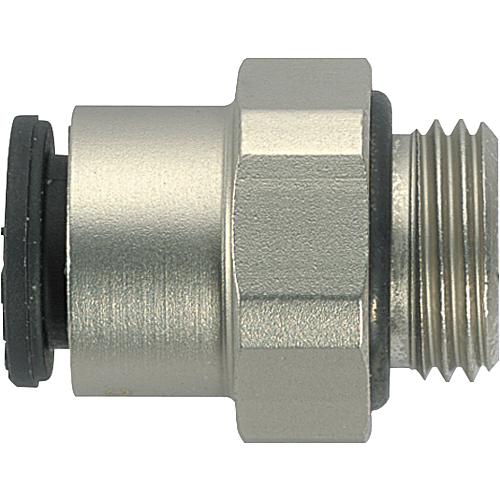 Junction piece with ET, straight Rectupush, plug-in screw-in connection Standard 1
