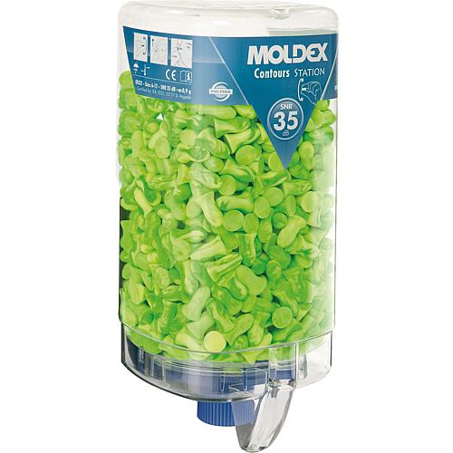 Earplugs MOLDEX Contours dispenser station PU 500 pairs