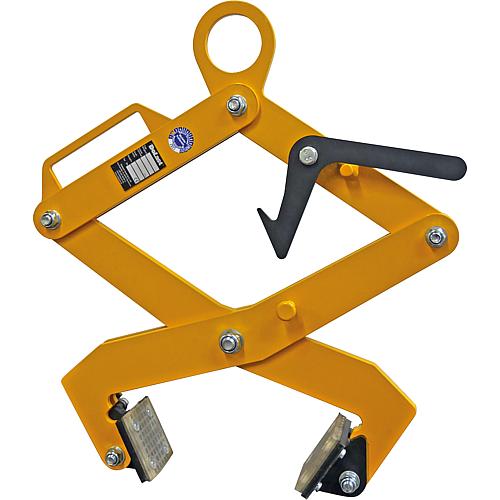 Rectangular profile lifting tongs, gripping width 115-260mm, load capacity 500kg