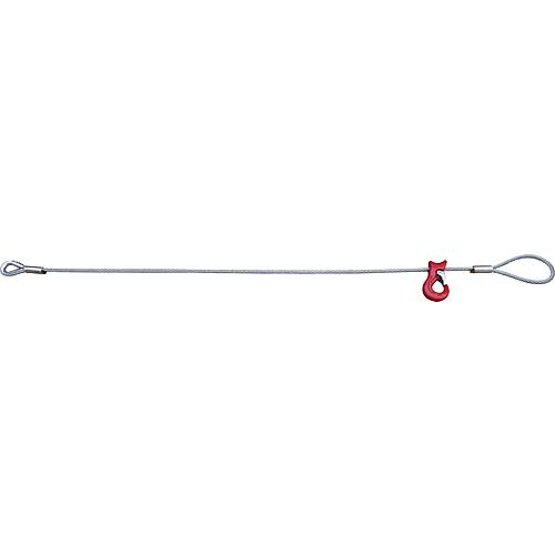 Stop rope with loop + sliding hook, D: 12mm, 1.2 t load capacity, 4 m