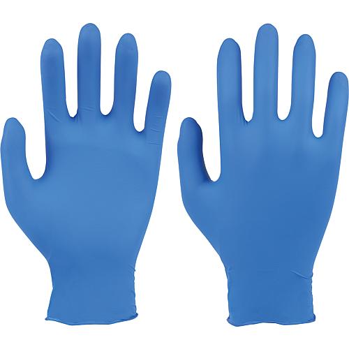 Gant de protection en nitrile bleu SANS POUDRE, taille L, conditionnement = 100 pièces