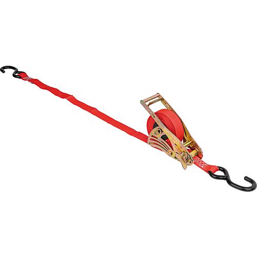 Lashing strap with roll-up mechanism, 25mm 400 kg 4.2m