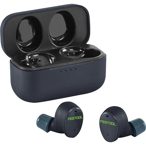 Active hearing protection, with charging case Anwendung 2