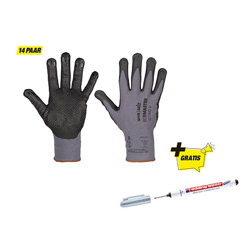 Paquet de gants de montage Ultimo T.S avec marqueur de perçage gratuit
