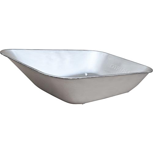 Wheelbarrow trough Capito for Practica 85L, galvanised and perforated