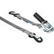 Ratchet lashing strap, two-part Rebel 600kg,4,5m Metalic PU=2 pieces