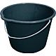 Building bucket, 20 litres black, with socket, PU = 10 pieces