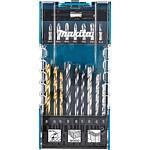 Drill and bit set D-74887, 17 pieces