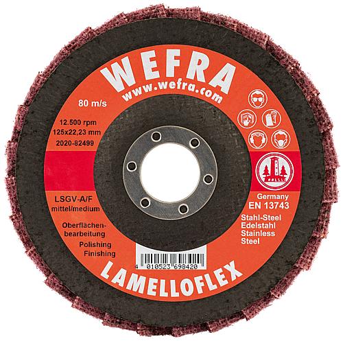 Slatted grinding disc WEFRA LSGV-A, for metals