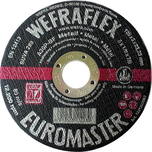 Cutting disc Euromaster A 30 P/A 24 P, straight, for iron and steel Anwendung 1