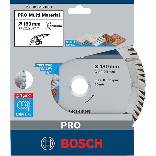 Diamond cutting disc BOSCH Standard for Universal Ø 180 x 22.23 x 2.4mm