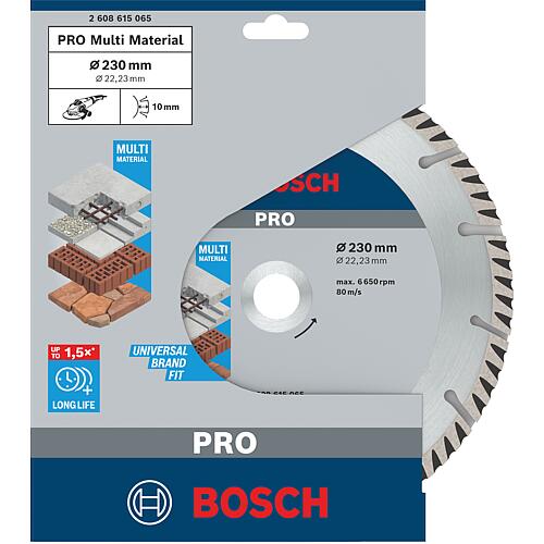 Diamond cutting disc BOSCH Standard for Universal Ø 230 x 22.23 x 2.6mm