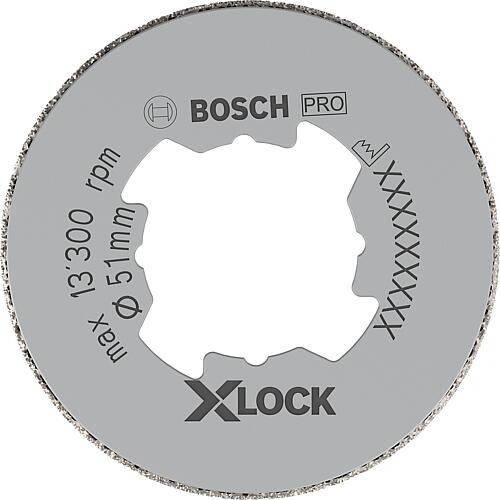 BOSCH® diamond dry drill bit with X - Lock holder Ø 51 mm