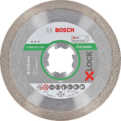 Diamond cutting disc standard for tiles and ceramics with X-Lock holder Standard 1