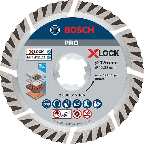 Disque a tronconner BOSCH® Diamant Standard for Universal ac. insert X - Lock Ø 125 mm