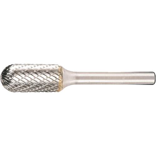 Carbide cutter KLINGSPOR cylindrical spherical head, cross toothing, Ø 12.7mm, L: 70 mm