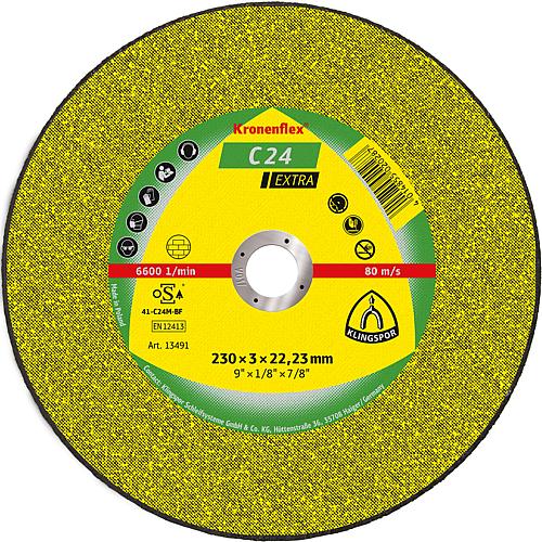 Cutting discs Klingspor C 24 EXTRA 230 x 3.0 x 22.23 mm, straight