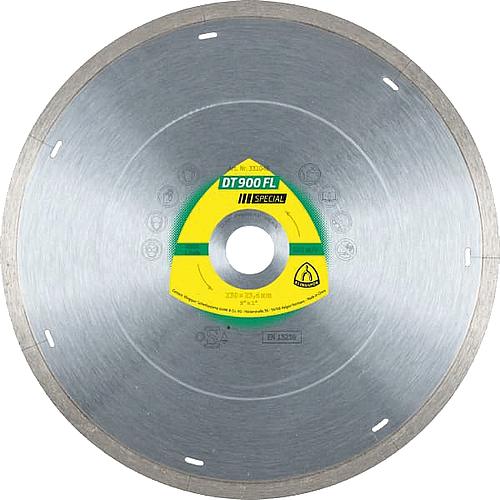 Diamond cutting disc Klingspor 125x22.23mm closed edge with laser slots