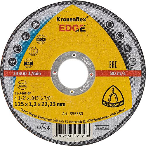 Disques à tronçonner EDGE SPECIAL, droits Anwendung 1