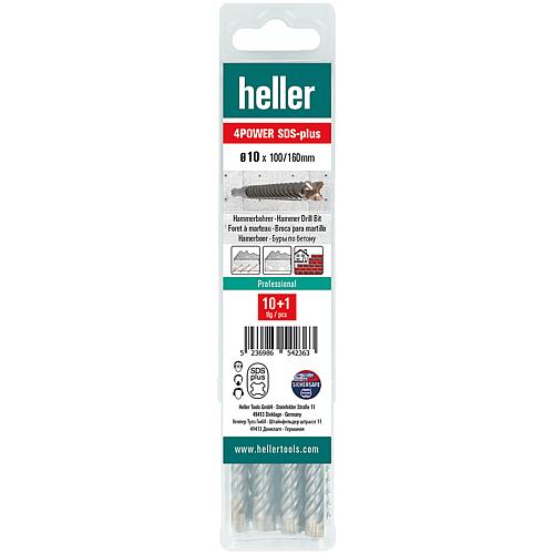 Marteau perforateur HELLER 4POWER avec insert SDS-Plus Ø: 12,0 x 150/210mm UE 11 pcs