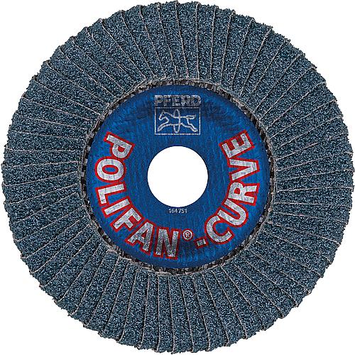 Slatted grinding disc PFERD Ø 125 x 22.23 mm, disc thickness 5 mm K40 for steel, stainless steel