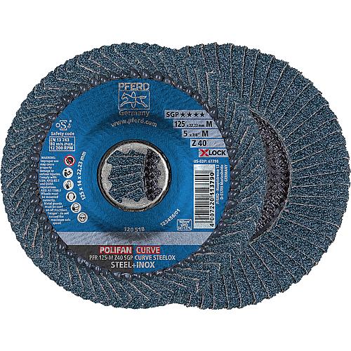 Slatted grinding disc Polifan SGP PFR, Ø 125 mm X-LOCK, X-LOCK, Ø 125 mm Standard 1