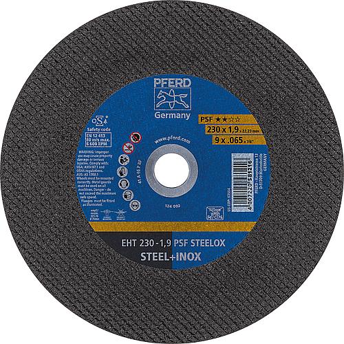 Cutting disc PFERD Ø 230 x 1.9 x 22.23 mm, straight for steel, stainless steel