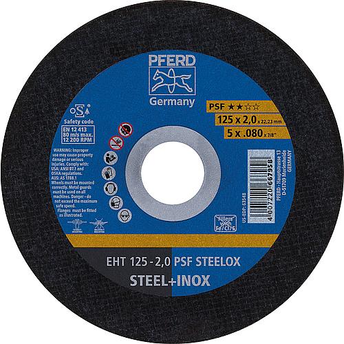 Cutting disc PFERD Ø 125 x 2.0 x 22.23 mm for steel, stainless steel