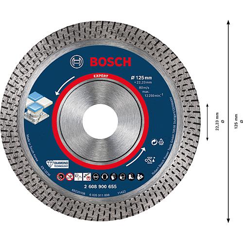 Diamond cutting disc EXPERT for ceramic, dry cutting Anwendung 1