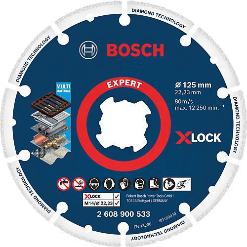 Disque de découpe diamanté Expert X-LOCK pour acier, armature, inox, fonte, cuivre, laiton, découpe à sec
 Standard 1