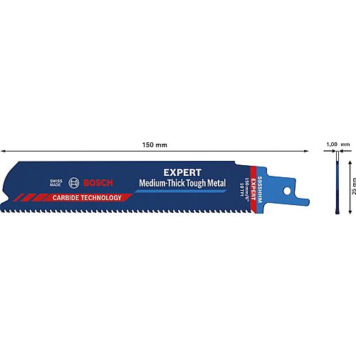 Expert S955HHM sabre saw blades for the hardest metals, CARBIDE TECHNOLOGY Anwendung 1